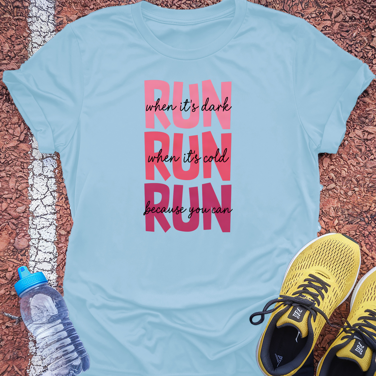 Because You Can T-Shirt - Light Blue