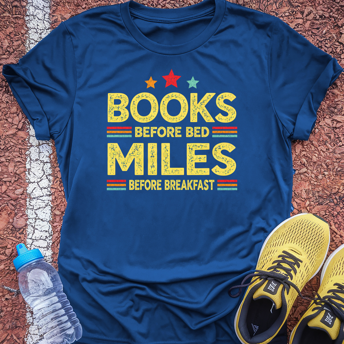 Books Before Bed T-Shirt - Royal
