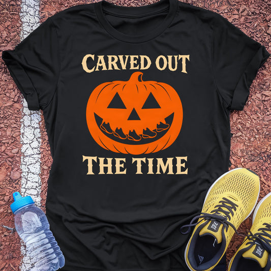 Carved Out the Time t-shirt — Black