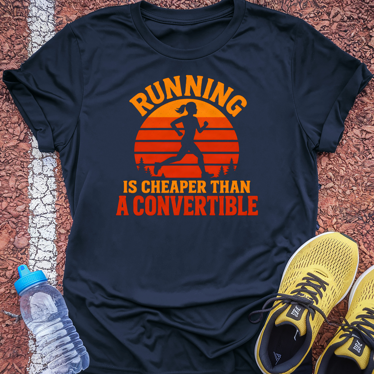 Cheaper Than a Convertible T-Shirt - Navy