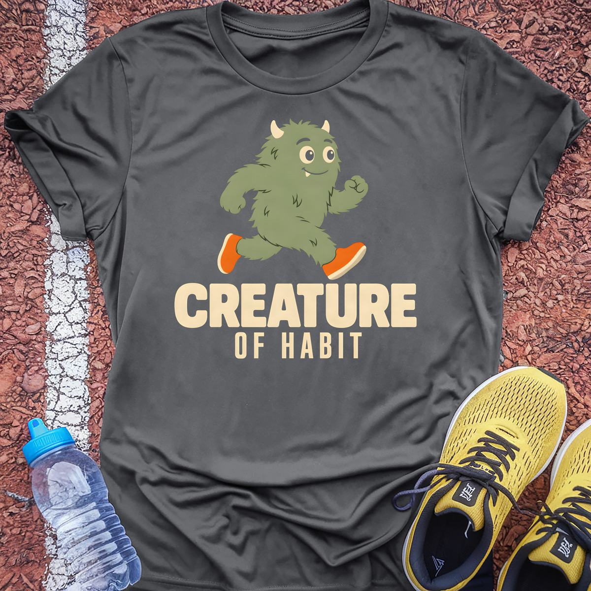 Creature of Habit T-Shirt - Charcoal