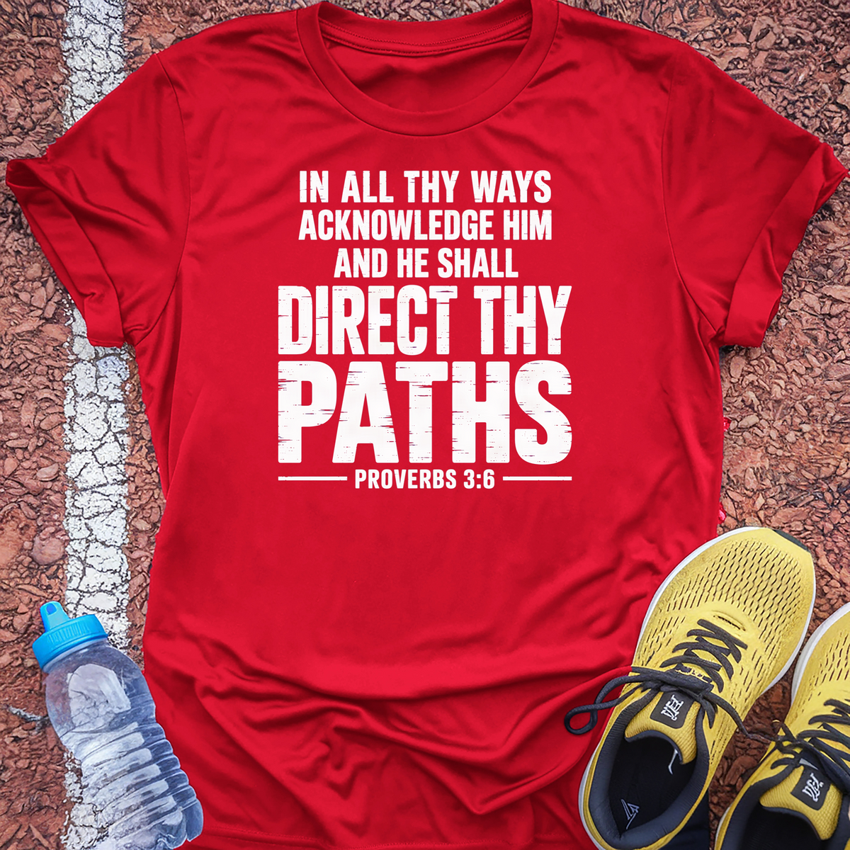 Direct My Paths T-Shirt - Red