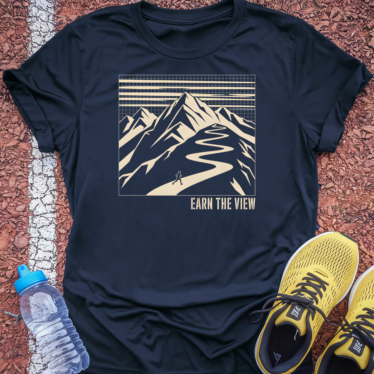 Earn the View T-Shirt - Navy