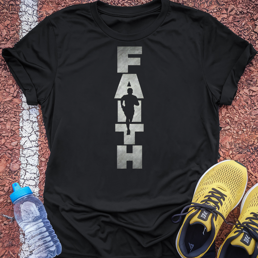 Faith Runner Male T-Shirt - Black