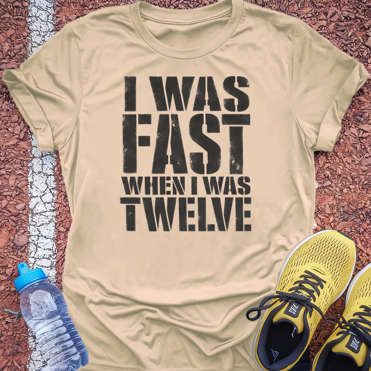 Fast When I Was Twelve T-Shirt - Natural