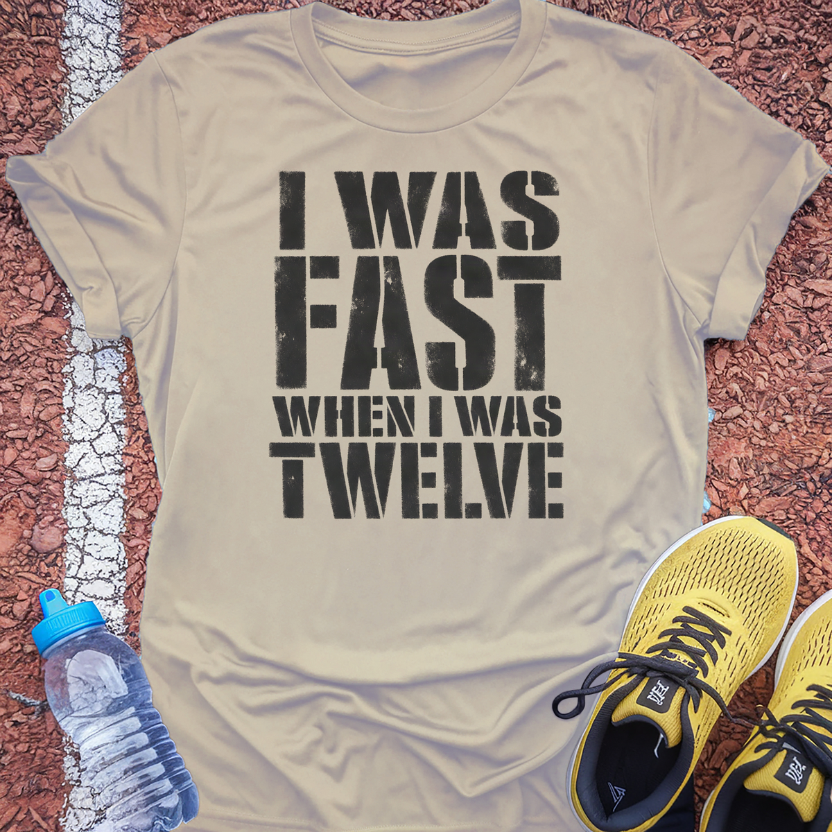 Fast When I Was Twelve T-Shirt - Sand