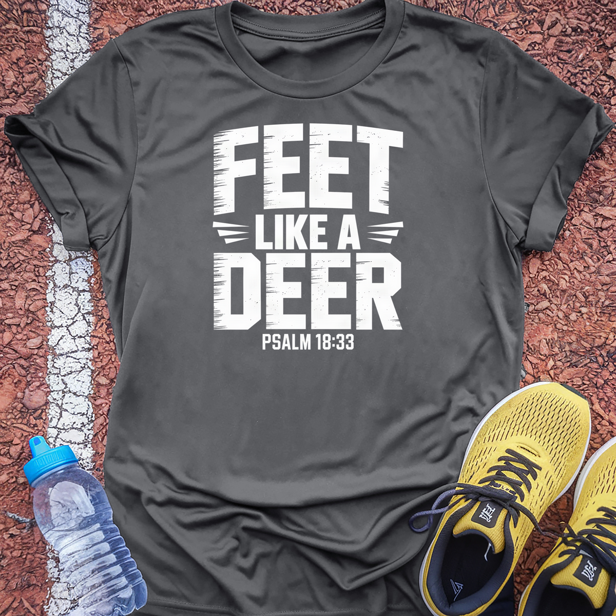 Feet Like a Deer T-Shirt - Charcoal