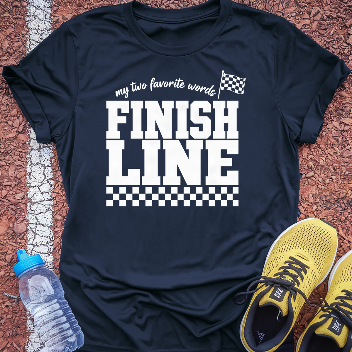 Finish Line T-Shirt - Navy