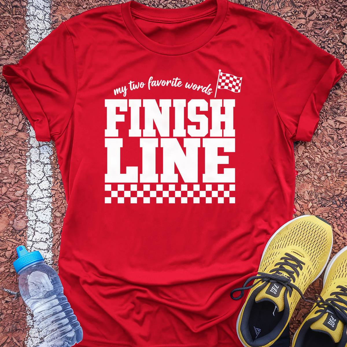 Finish Line T-Shirt - Red