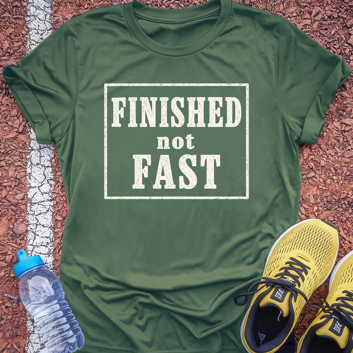Finished Not Fast T-Shirt - Military Green