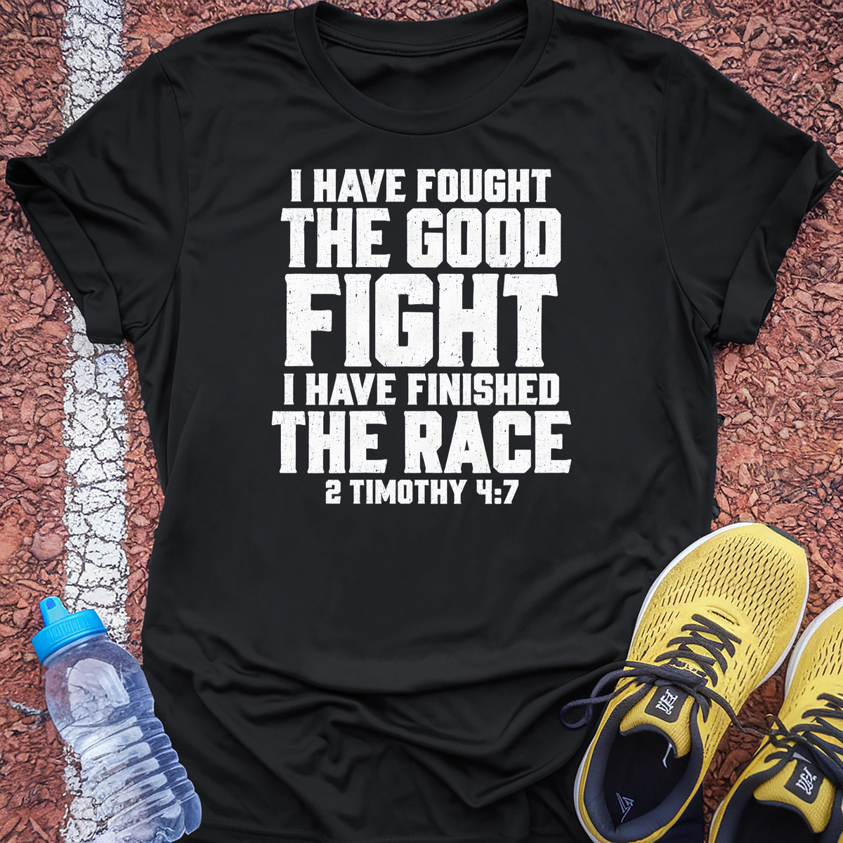 Finished the Race T-Shirt - Black