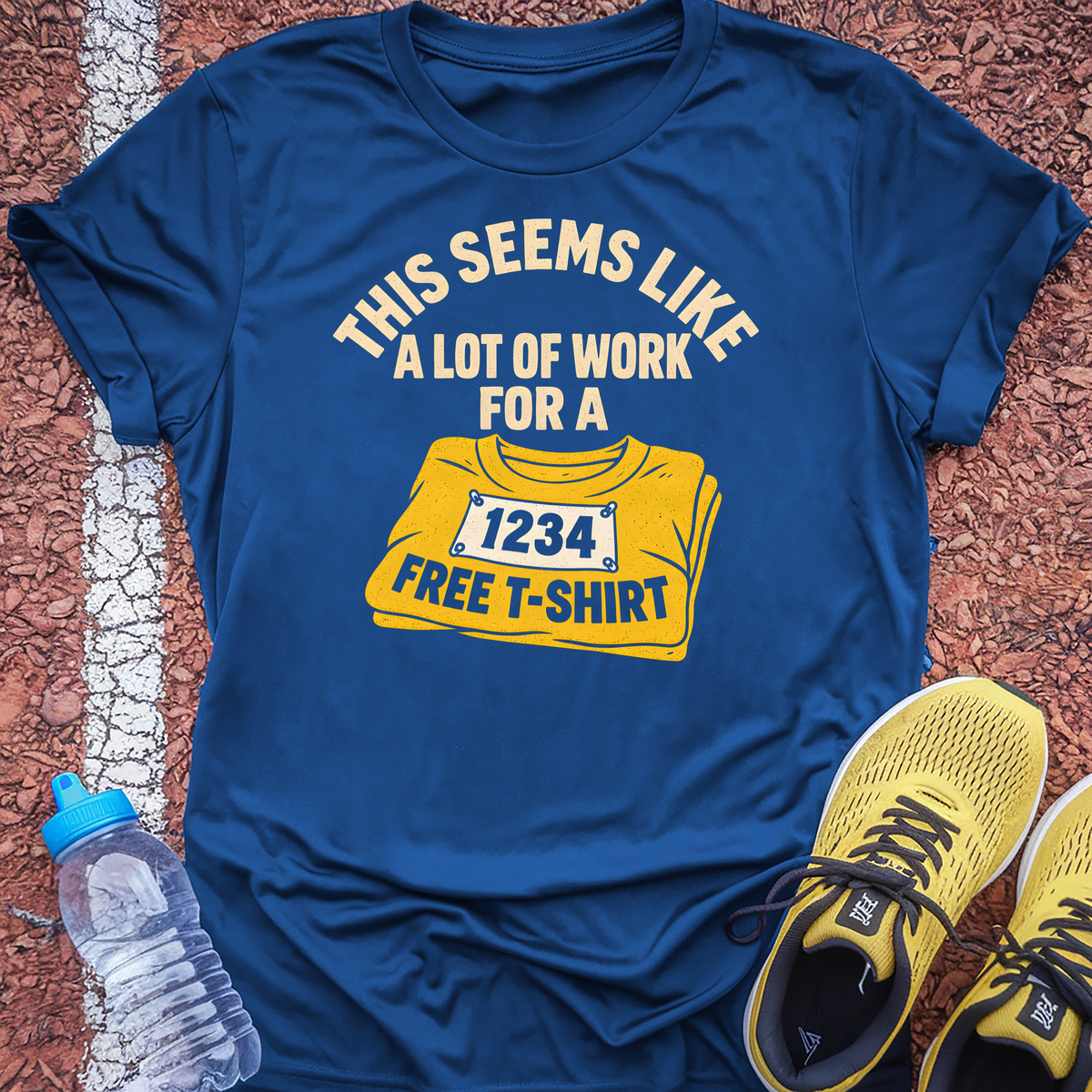 Free Race Shirt T-Shirt - Royal