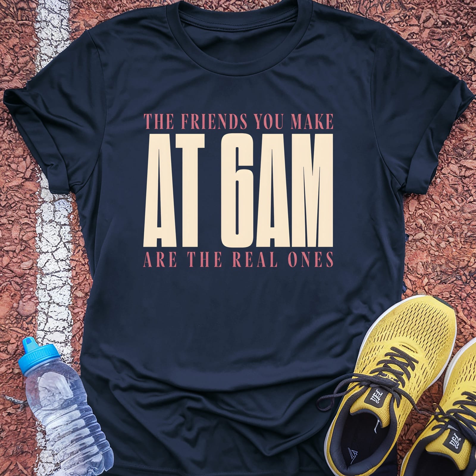 Friends at 6AM t-shirt — Navy