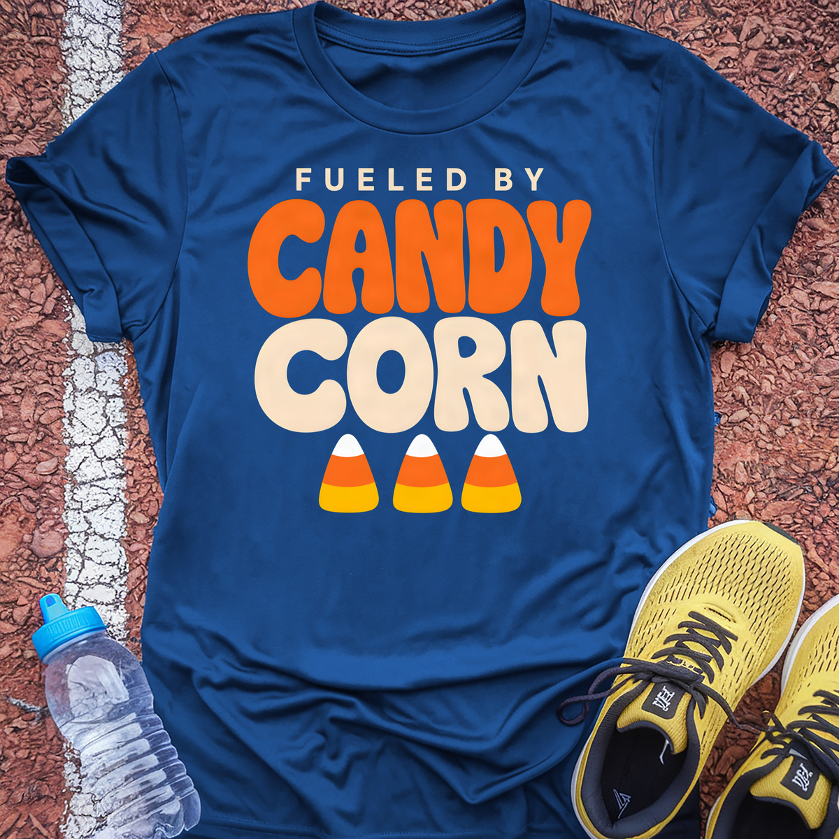 Fueled by Candy Corn T-Shirt - Royal