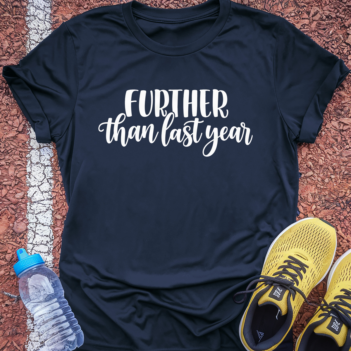 Further Than Last Year T-Shirt - Navy