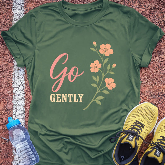 Go Gently t-shirt — Military Green