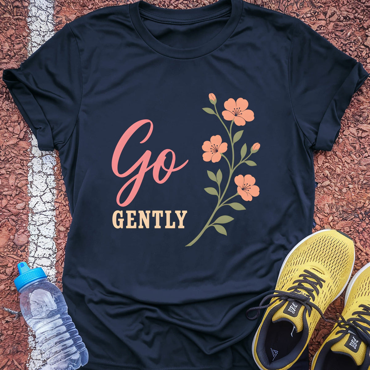 Go Gently t-shirt — Navy