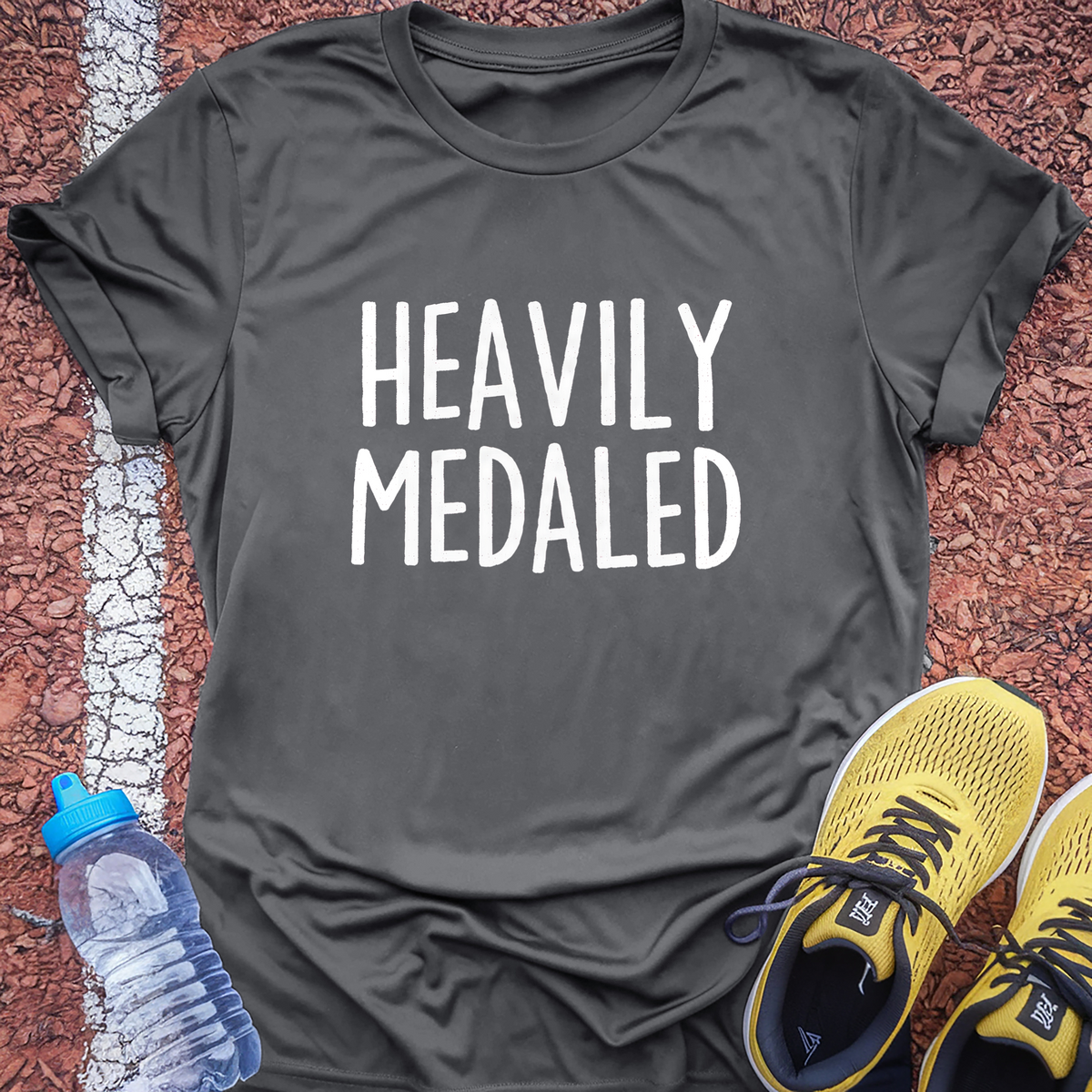 Heavily Medaled T-Shirt - Charcoal