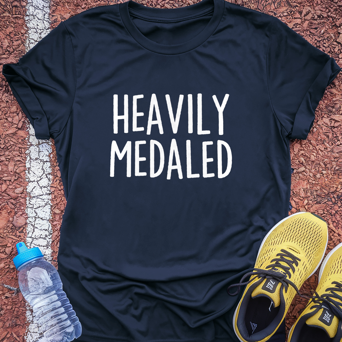 Heavily Medaled T-Shirt - Navy