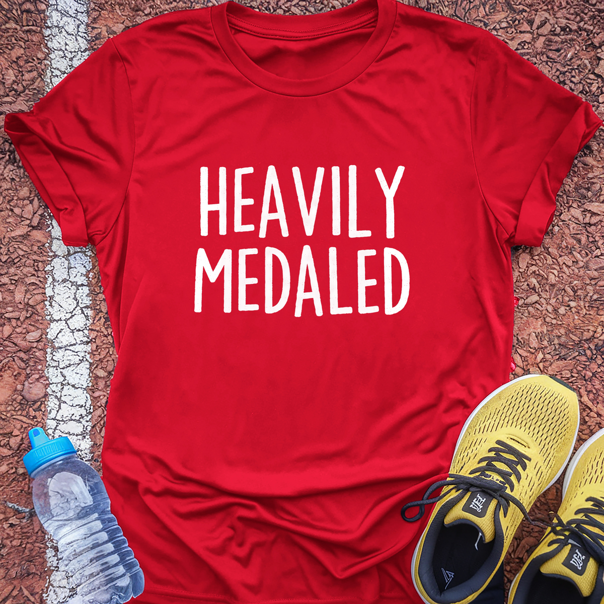 Heavily Medaled T-Shirt - Red