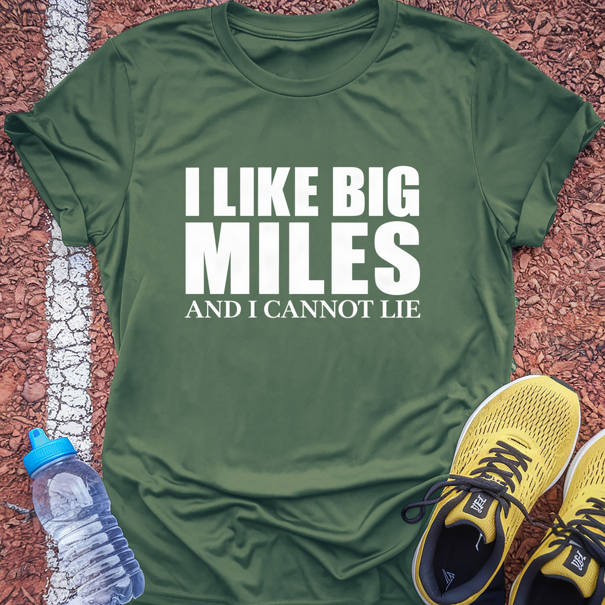 I Like Big Miles T-Shirt - Military Green