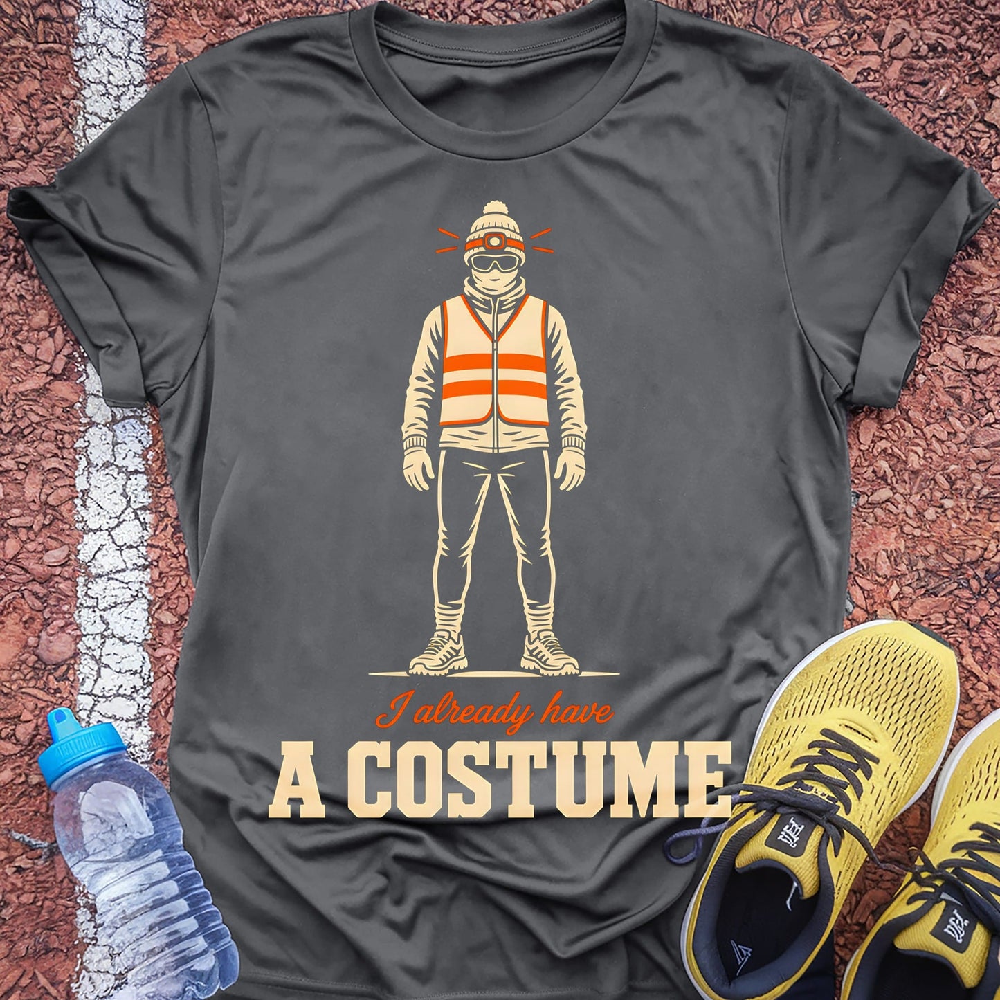 I Already Have A Costume t-shirt — Charcoal