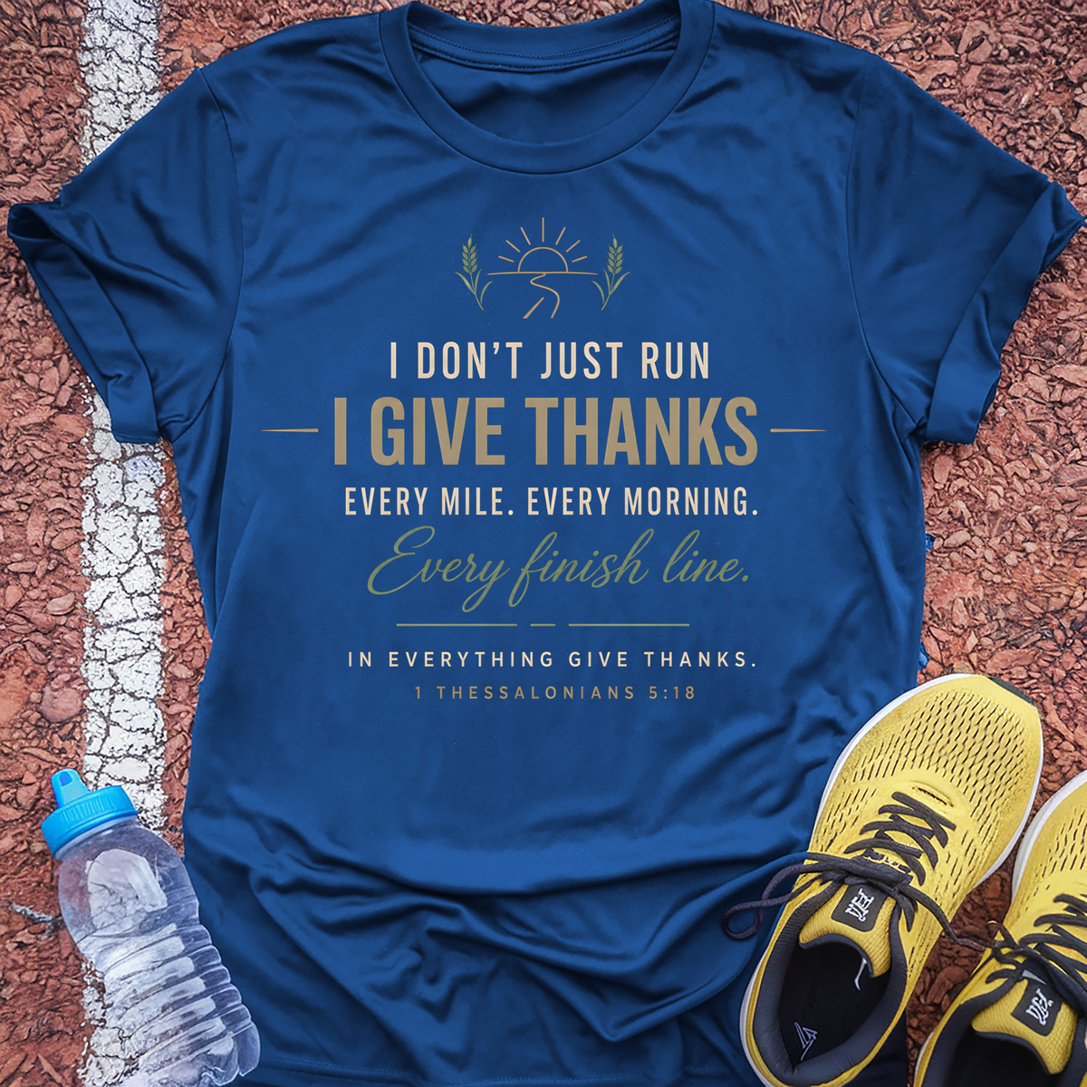 I Give Thanks T-Shirt - Royal