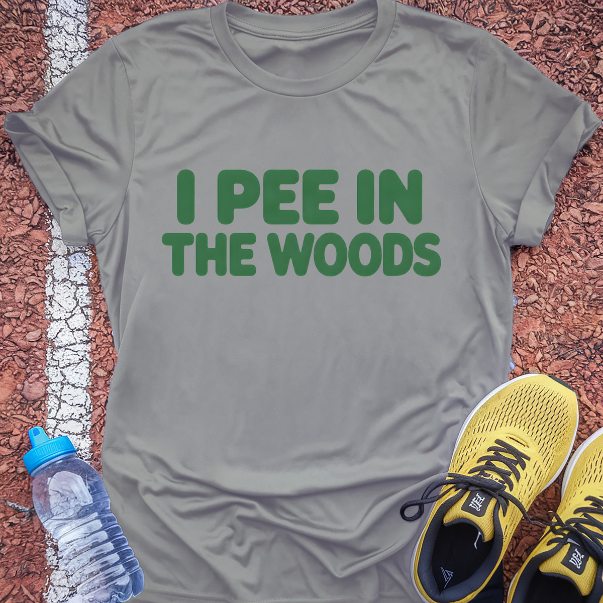 I Pee in the Woods T-Shirt - Sport Grey
