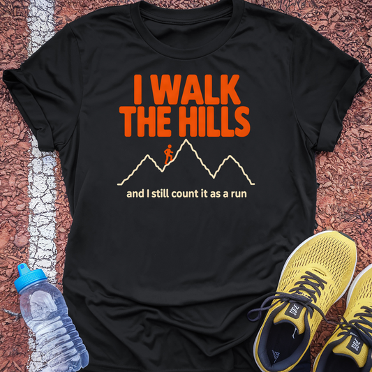 I Walk the Hills T-Shirt - Black