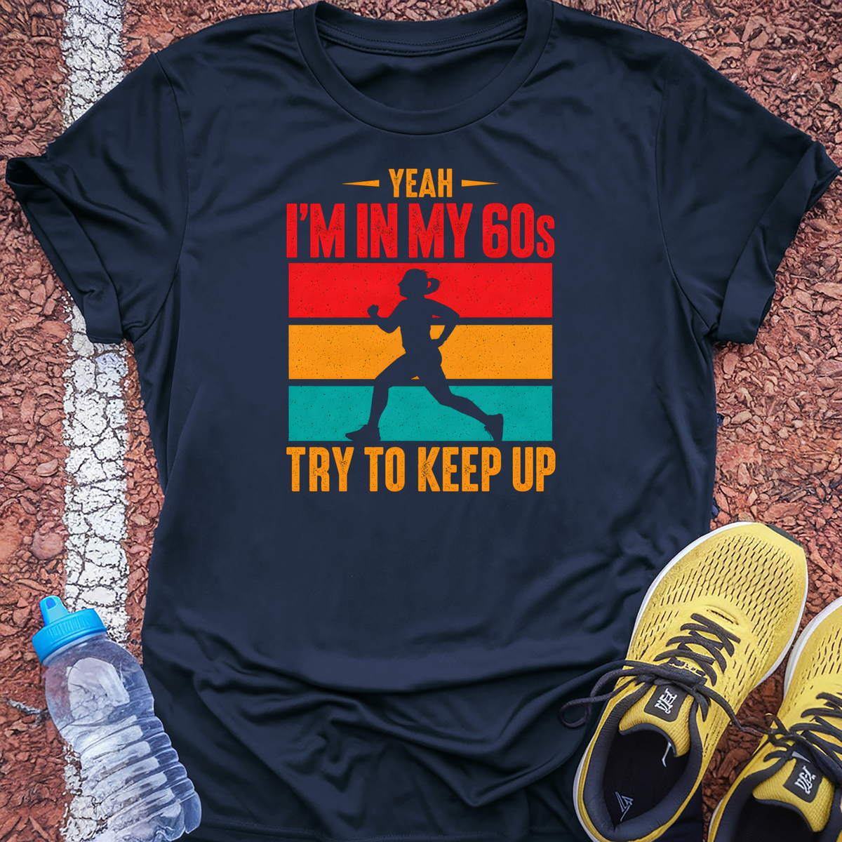 In My 60s Tech Tee - True Navy