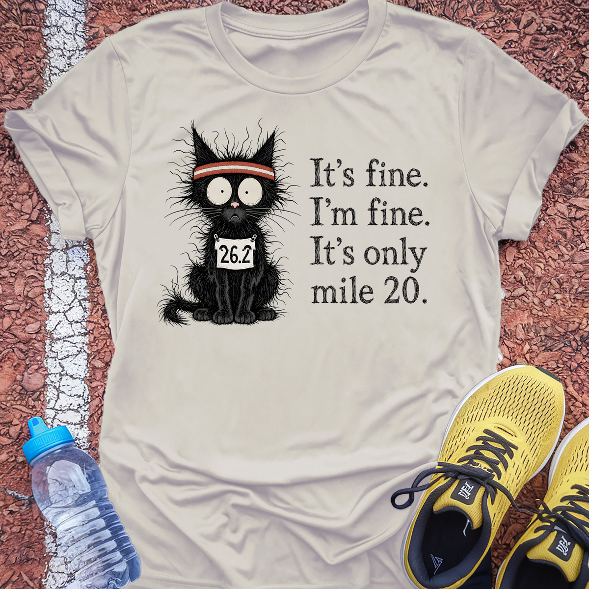 It's Only Mile 20 T-Shirt - Ice Grey