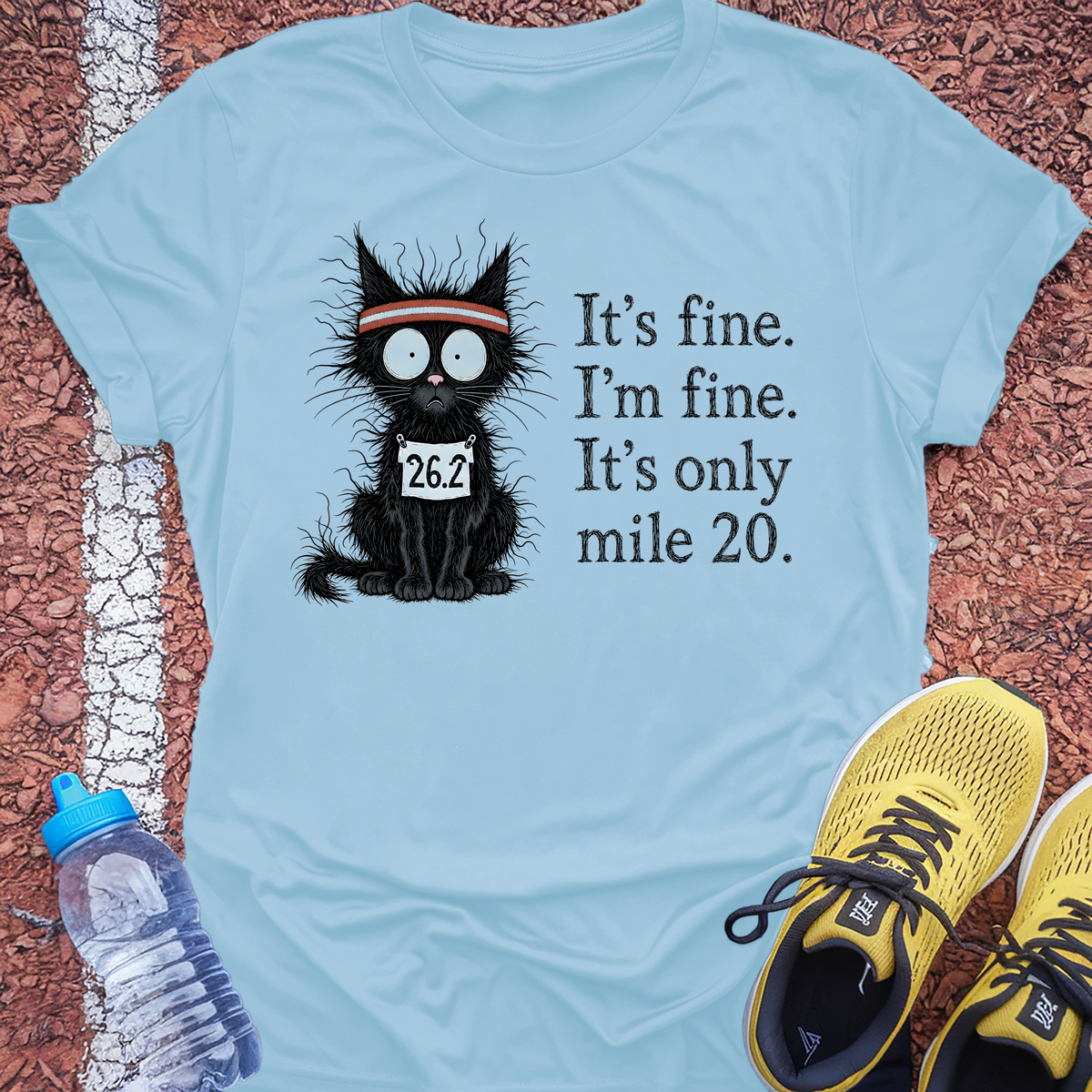 It's Only Mile 20 T-Shirt - Light Blue