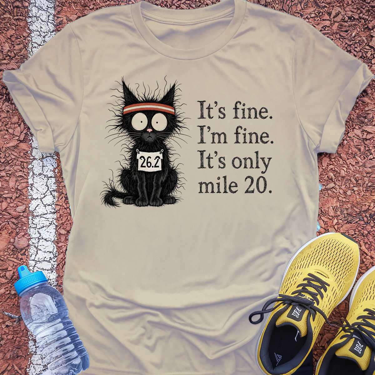 It's Only Mile 20 T-Shirt - Sand