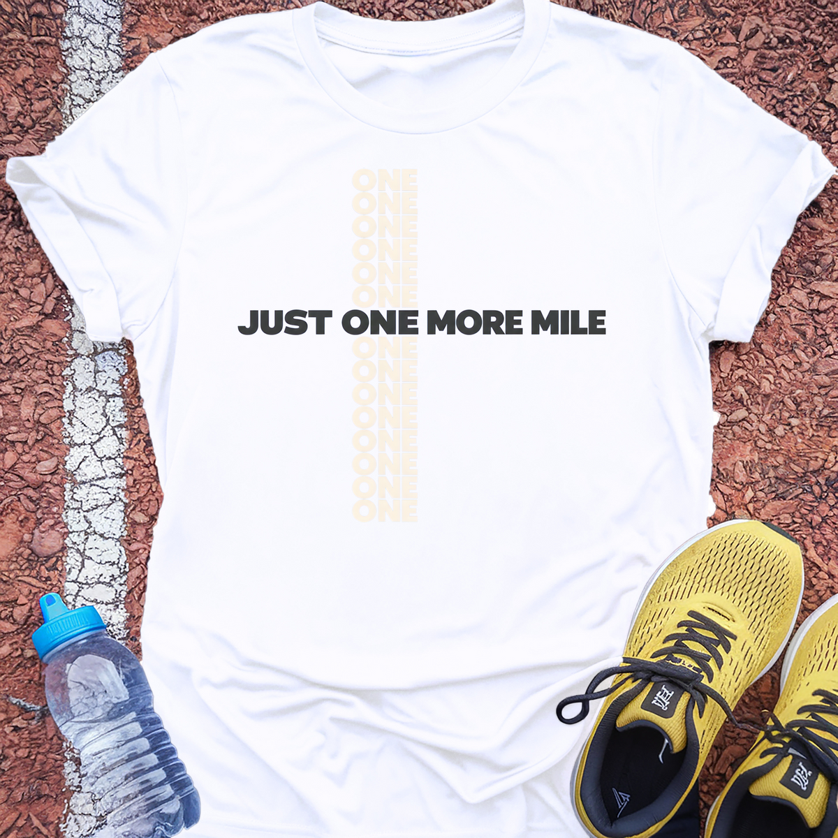 Just One More Mile T-Shirt - White