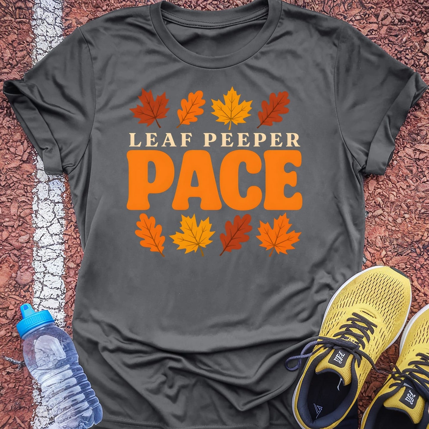 Leaf Peeper Pace T-Shirt - Charcoal