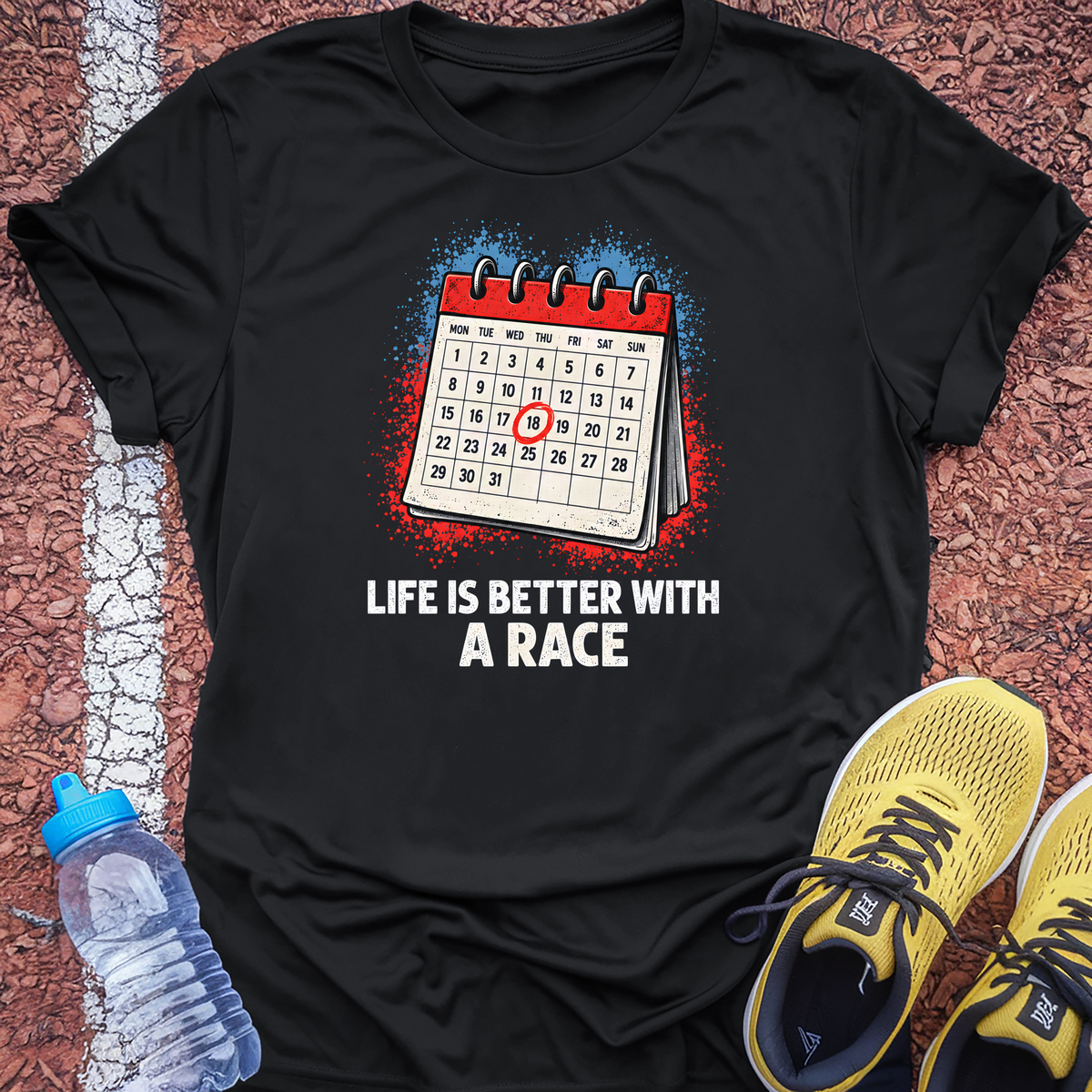 Life Is Better With a Race T-Shirt - Black