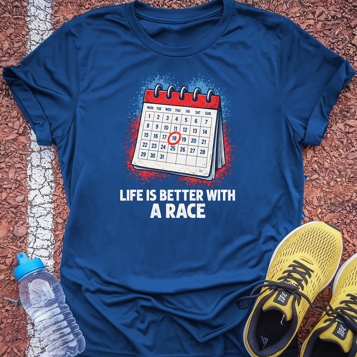 Life Is Better With a Race T-Shirt - Royal