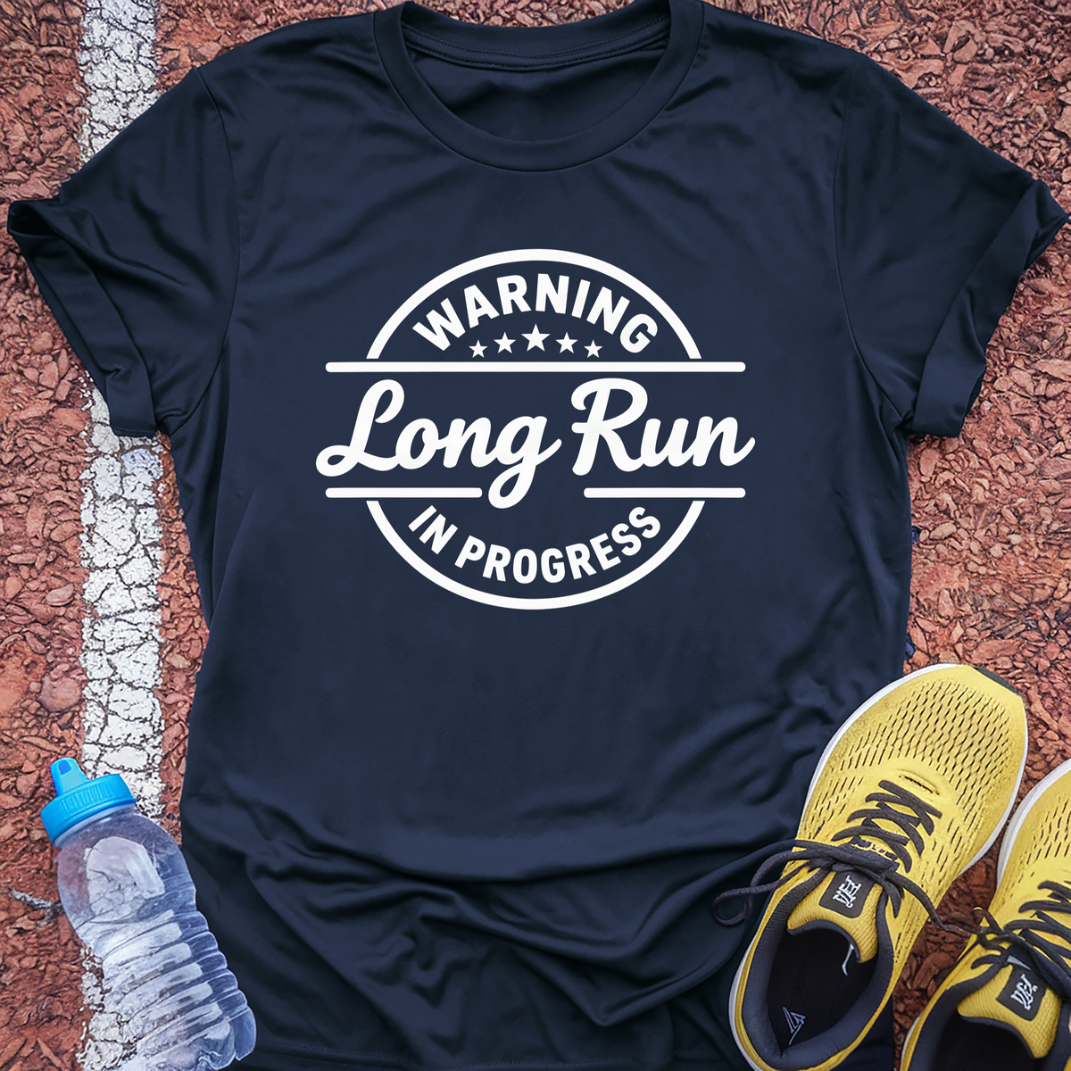 Long Run in Progress T-Shirt - Navy