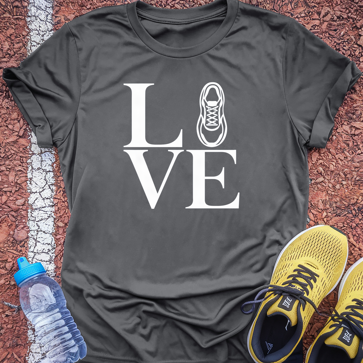 Love Run T-Shirt - Charcoal