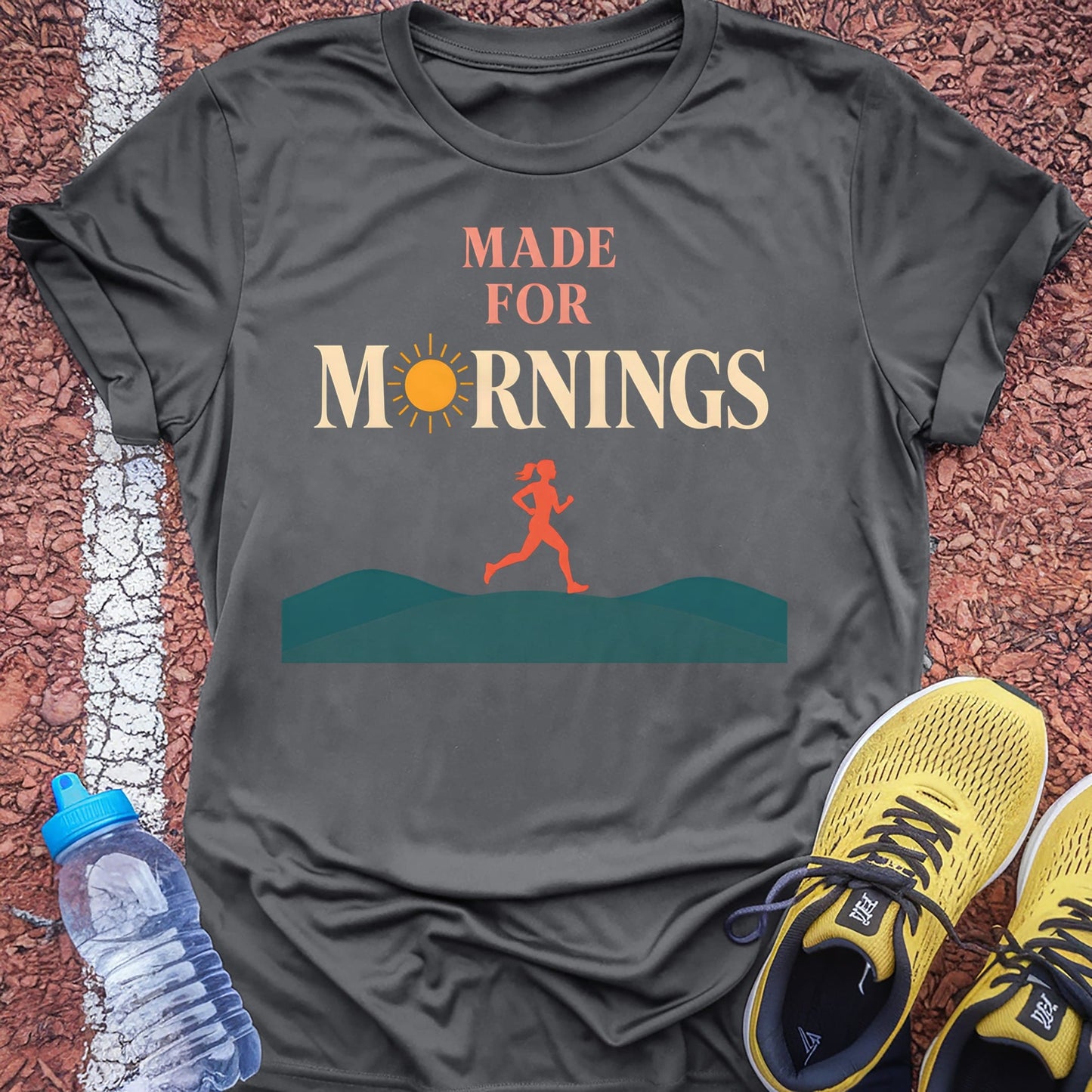 Made for Mornings t-shirt — Charcoal