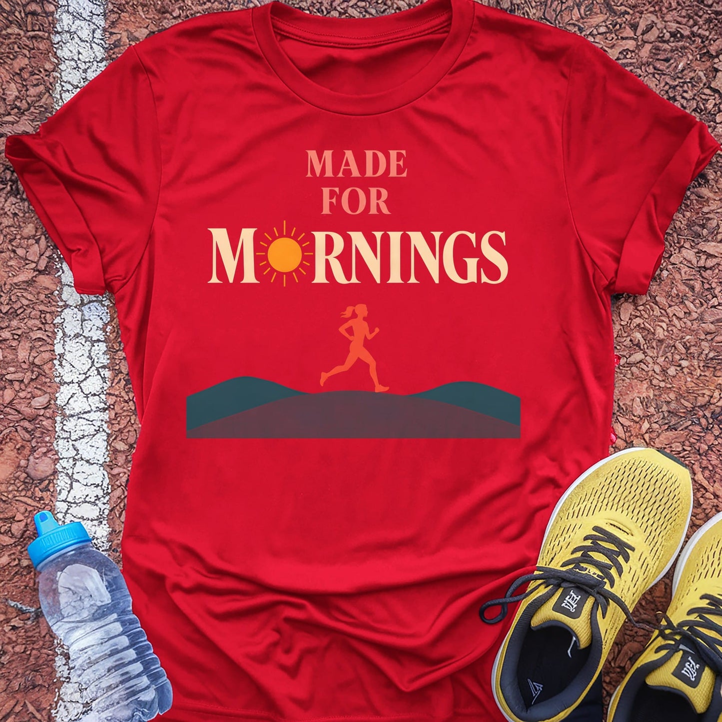Made for Mornings t-shirt — Red