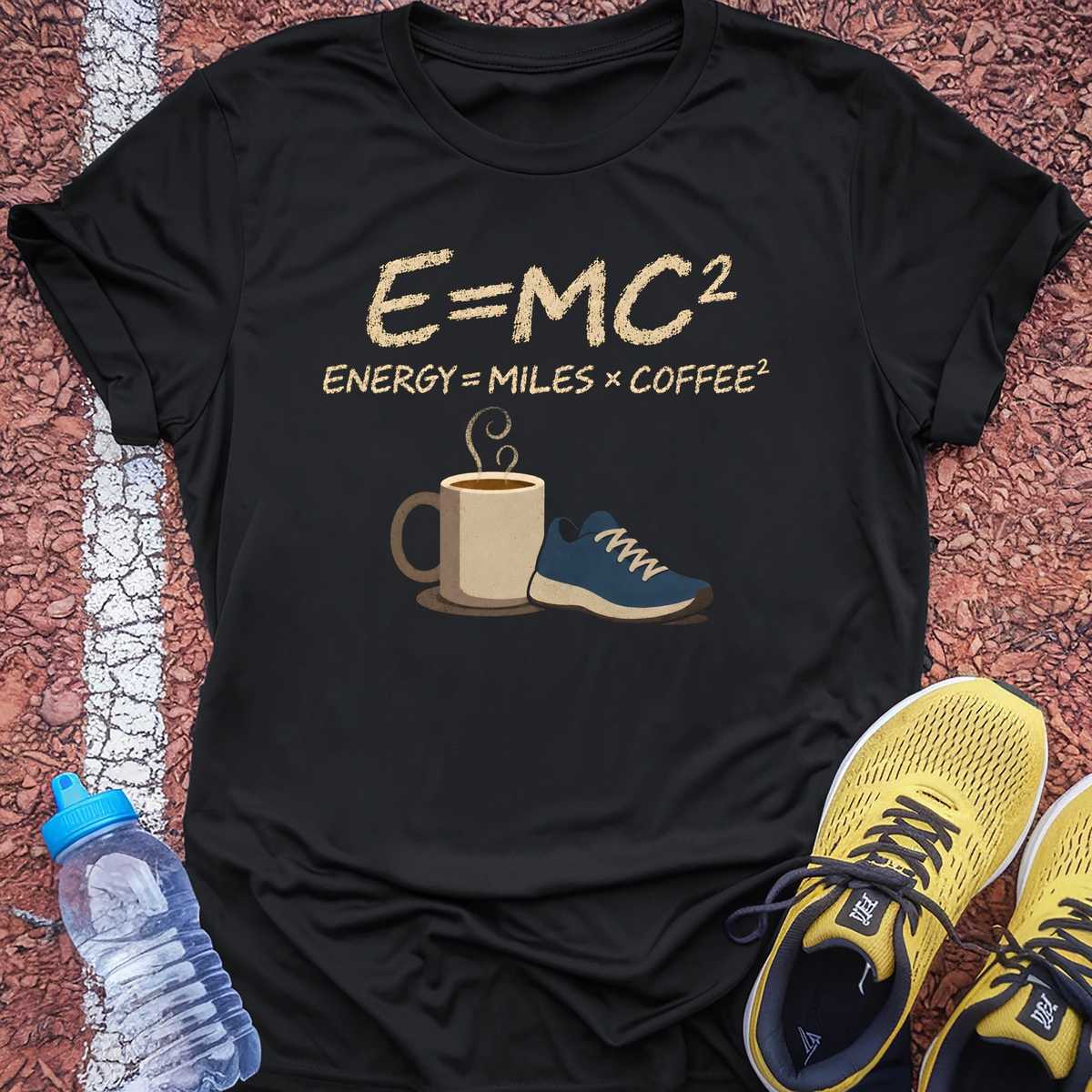 Miles Times Coffee T-Shirt - Black