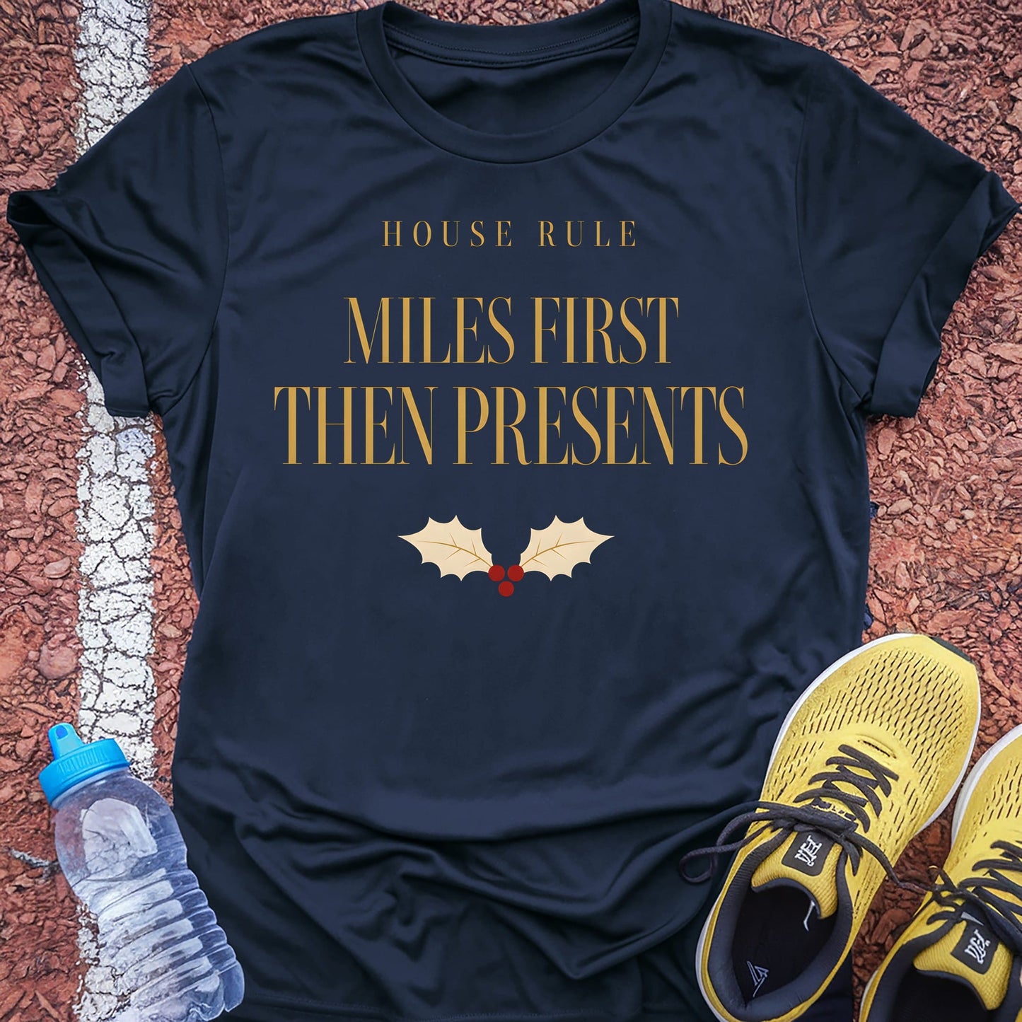Miles First Then Presents t-shirt — Navy