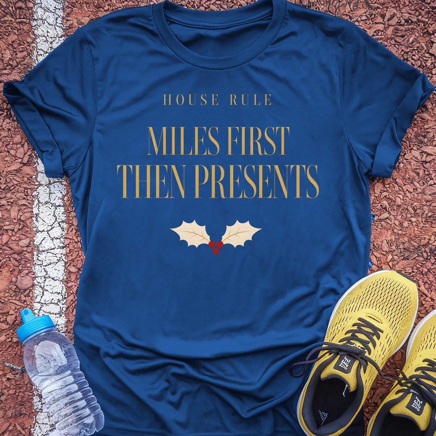 Miles First Then Presents t-shirt — Royal