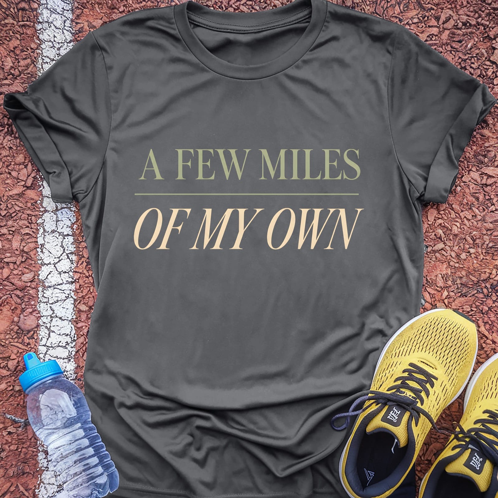 Miles of My Own t-shirt — Charcoal