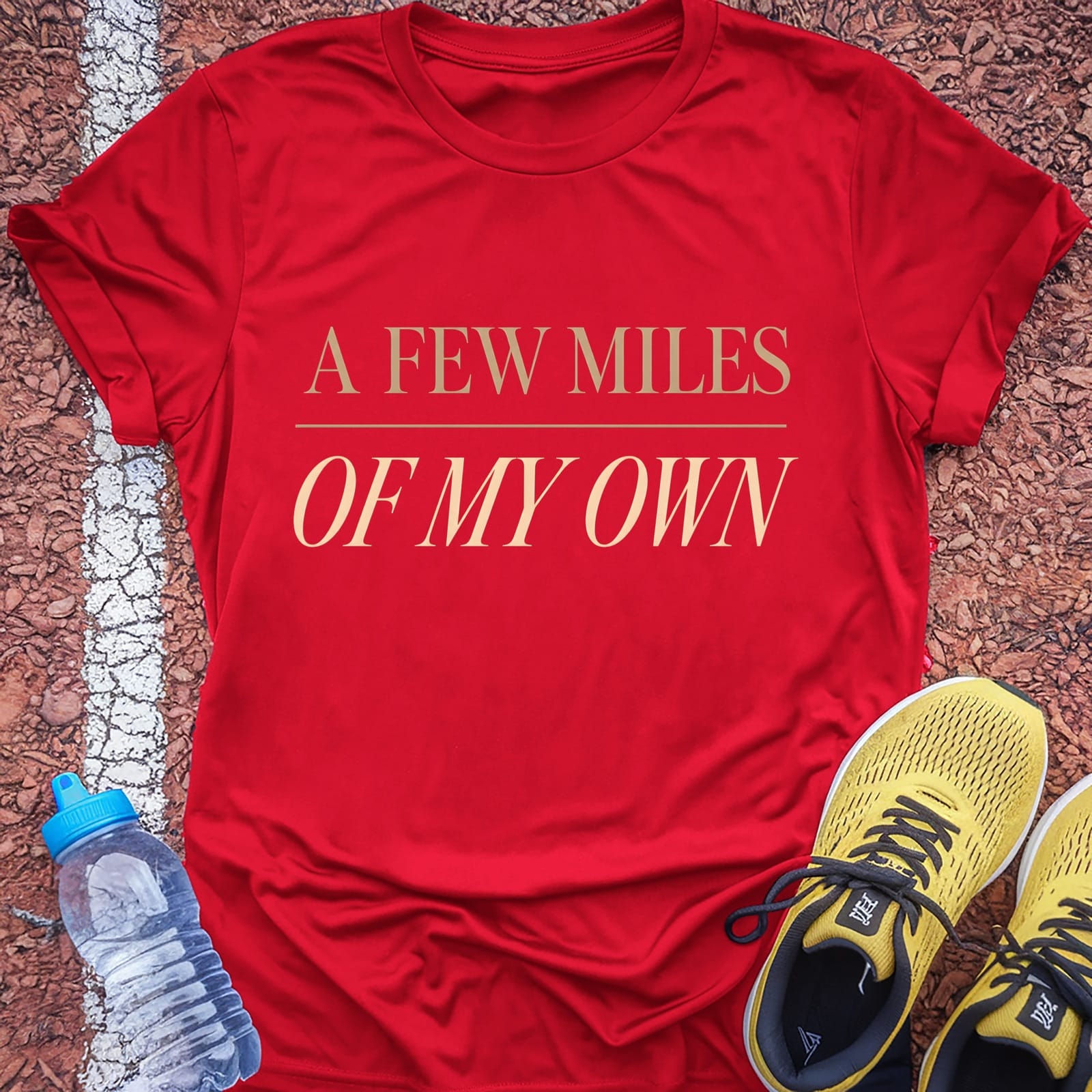 Miles of My Own t-shirt — Red