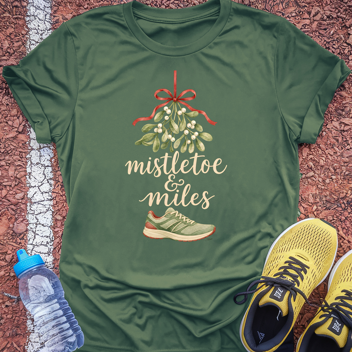 Mistletoe & Miles T-Shirt - Military Green