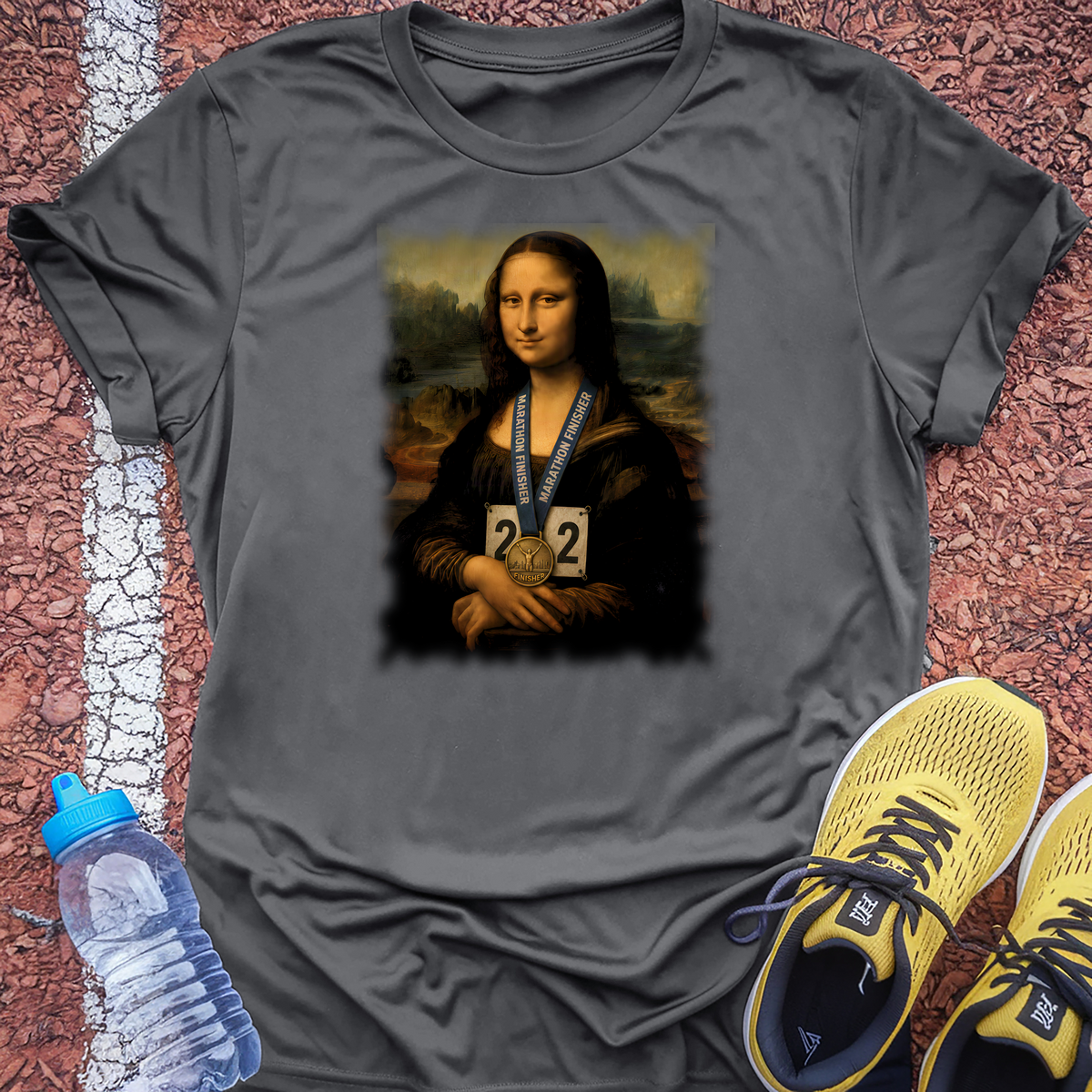 Mona Lisa Finisher T-Shirt - Charcoal