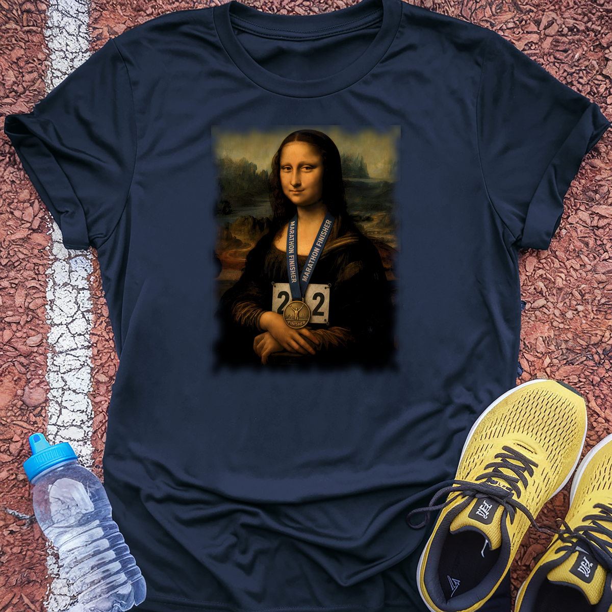 Mona Lisa Finisher T-Shirt - Navy