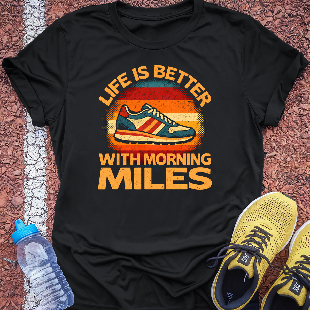 Morning Miles T-Shirt - Black